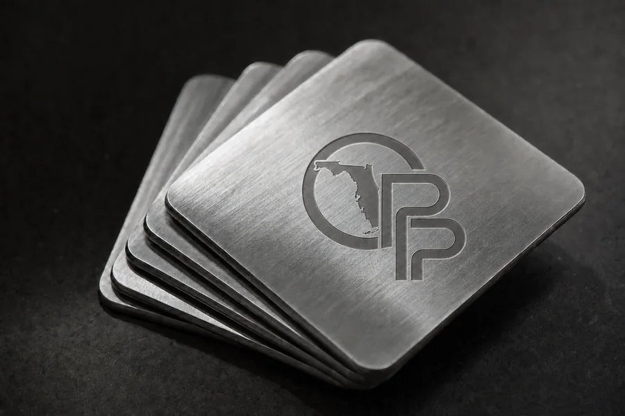 Coaster Set — Recognition & Awards, Oberlin Promotional Products