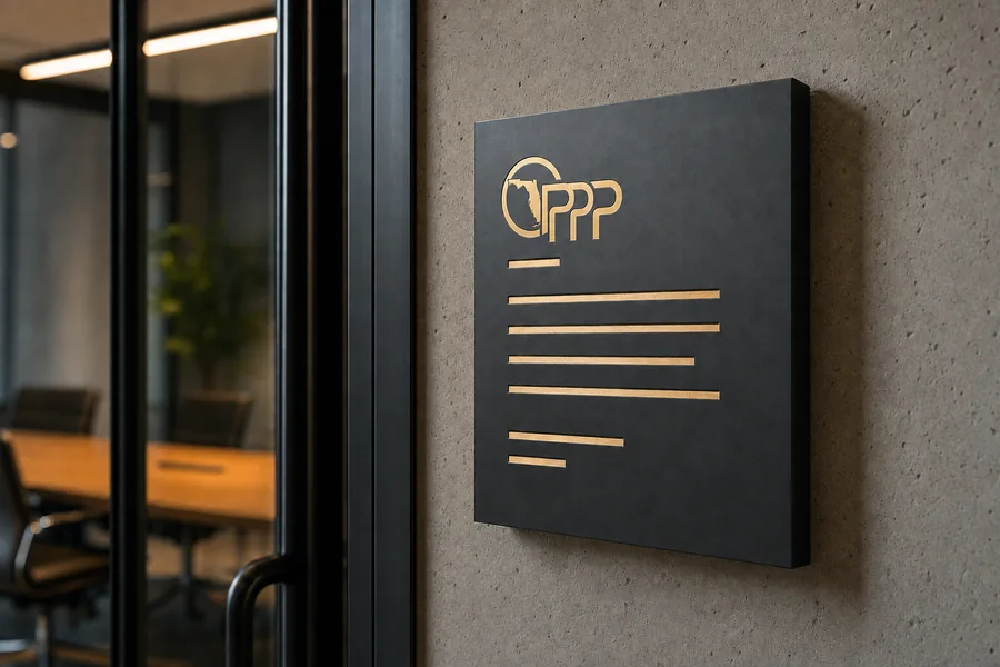 Conference Room Nameplate — Interior Office Signage, Oberlin Promotional Products